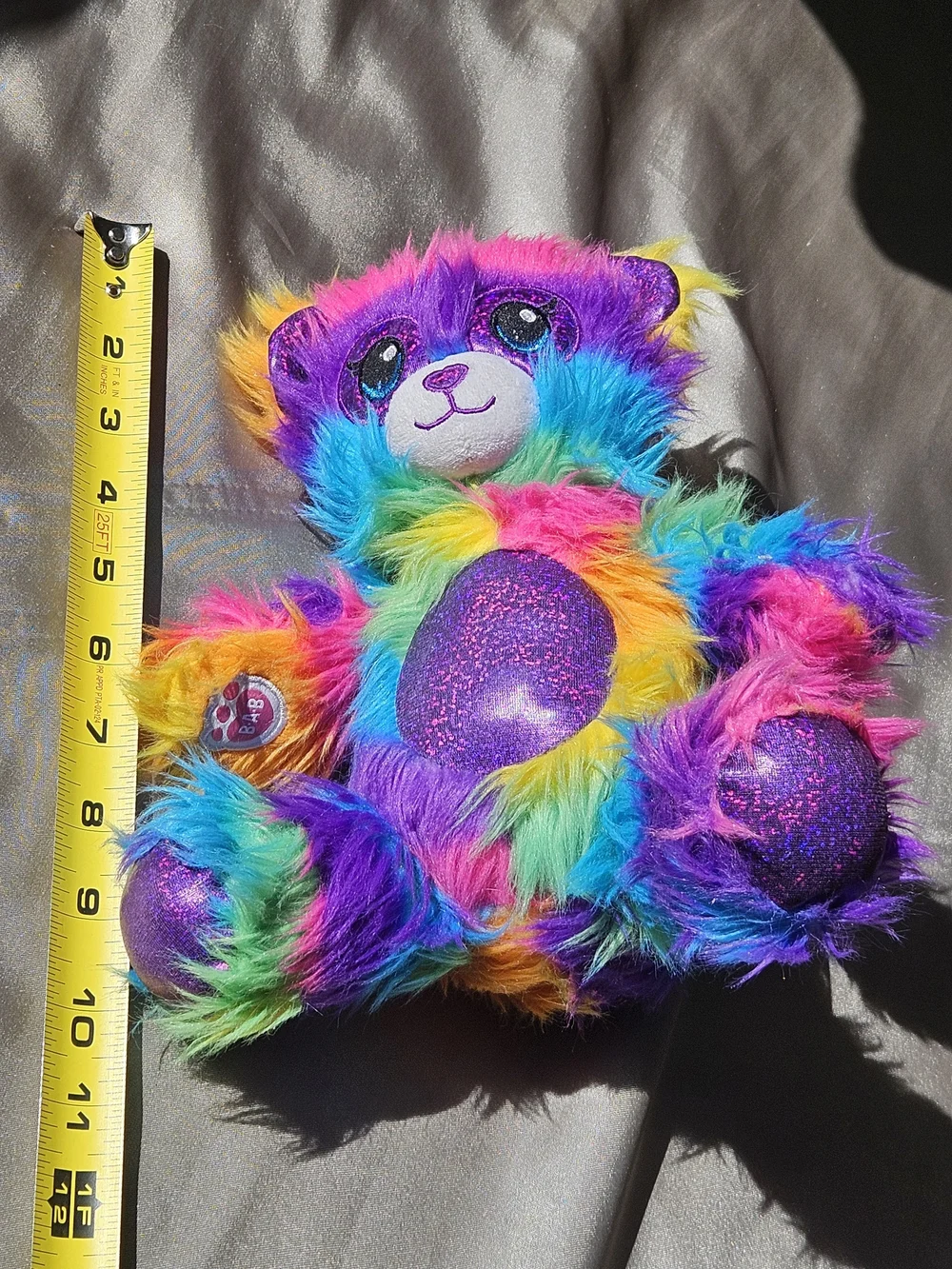 Build-A-Bear  Fluffy Rainbow Panda 10inch Plush *RARE EDITION*